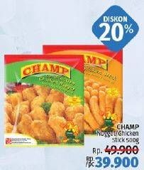 Promo Harga CHAMP Nugget Chicken Stick 500 gr - LotteMart
