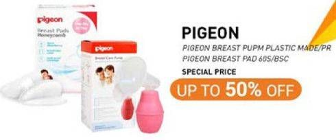 Promo Harga PIGEON Breast Pump Plastic Made/PR/Breast Pad   - Carrefour