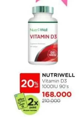Nutriwell Vitamin D3 1000 IU