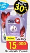 Promo Harga ZEN Anti Bacterial Body Wash All Variants 400 ml - Superindo