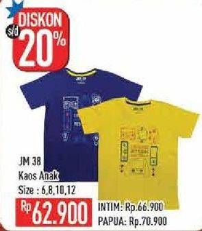 Promo Harga JM 38 Kaos Anak S/S 6, 8, 10, 12  - Hypermart