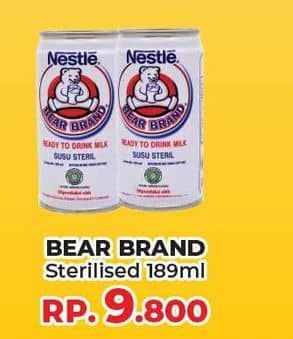 Promo Harga Bear Brand Susu Steril 189 ml - Yogya