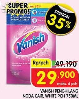 Promo Harga Vanish Penghilang Noda Cair Putih, Pink 750 ml - Superindo