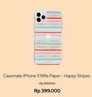 Promo Harga iPhone 11 Case Casemate Rifle Paper Happy Stripes  - iBox