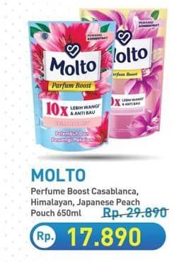Promo Harga Molto Parfum Boost Casablanca Lily, Himalayan Honeysuckle, Japanese Peach 650 ml - Hypermart