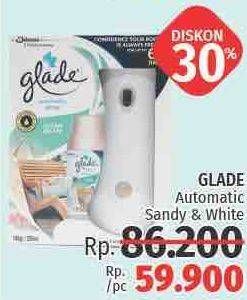 Promo Harga GLADE Matic Spray Refill Sandy, White  - LotteMart
