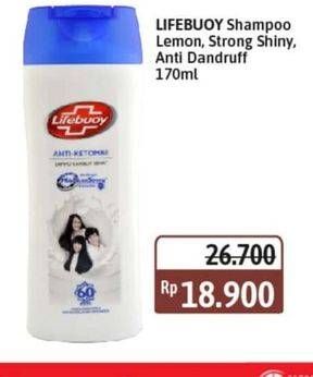 Promo Harga Lifebuoy Shampoo Anti Dandruff, Strong Shiny, Refresh Cool 155 ml - Alfamidi