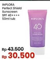 Promo Harga Implora Perfect Shield Sunscreen SPF 40 Pa++++ 50 ml - Indomaret