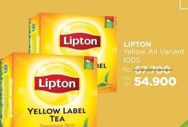 Promo Harga Lipton Yellow Label Tea All Variants 100 pcs - LotteMart