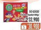 Promo Harga SO GOOD Chicken Nugget Alphabet 400 gr - Hypermart