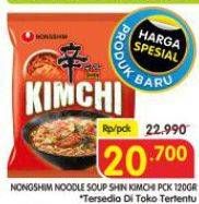 Promo Harga Nongshim Noodle Kimchi Ramyun 120 gr - Superindo