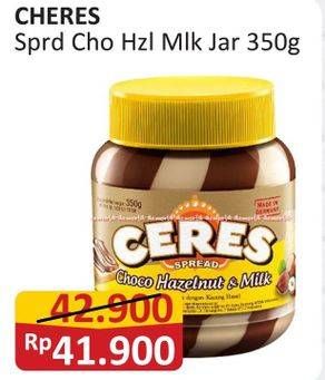 Promo Harga Ceres Choco Spread Choco Hazelnut 350 gr - Alfamart