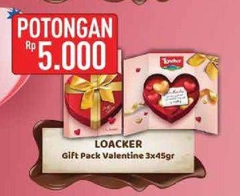 Promo Harga LOACKER GP Valentine per 3 pouch 45 gr - Hypermart