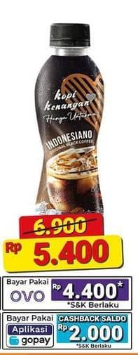 Promo Harga Kopi Kenangan Ready to Drink Indonesiano, Caffe Latte 200 ml - Alfamart
