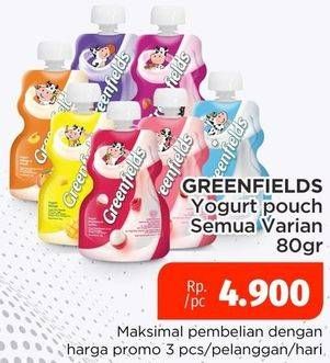 Promo Harga Greenfields Yogurt Squeeze All Variants 80 gr - Lotte Grosir