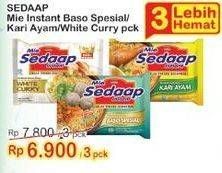 Promo Harga SEDAAP Mie Kuah White Curry, Baso Spesial, Kari Ayam 72 gr - Indomaret