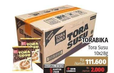 Promo Harga Torabika Tora Susu per 10 sachet 28 gr - Lotte Grosir