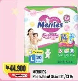 Promo Harga Merries Pants Good Skin L20, XL16 16 pcs - Alfamart