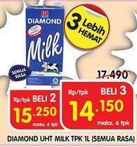 Promo Harga DIAMOND Milk UHT All Variants 1000 ml - Superindo