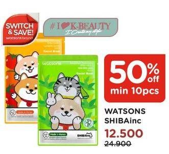 Promo Harga WATSONS Shibainc Facial Mask  - Watsons