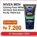 Promo Harga NIVEA MEN Facial Foam Oil Control Men Cooling 100 ml - Indomaret
