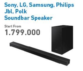 Promo Harga SONY / LG / SAMSUNG / PHILIPS / JBL / POLK Soundbar Speaker  - Electronic City