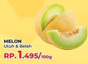 Promo Harga Melon Belah per 100 gr - Yogya
