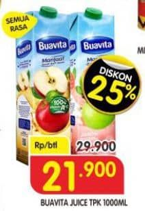 Promo Harga Buavita Fresh Juice All Variants 1000 ml - Superindo