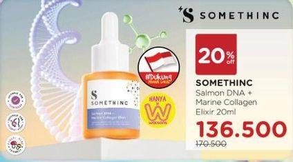 Promo Harga SOMETHINC Salmon DNA + Marine Collagen Elixir 20 ml - Watsons