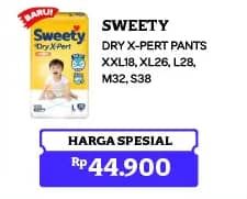 Promo Harga Sweety Bronze Pants Dry X-Pert XXL18, XL26, L28, M32, S36+2 18 pcs - Indomaret