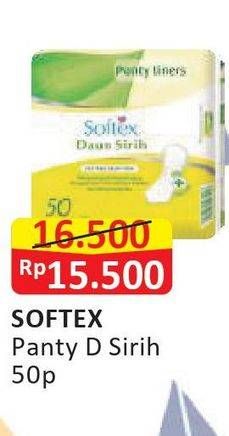 Promo Harga Softex Pantyliner Daun Sirih Regular 50 pcs - Alfamart