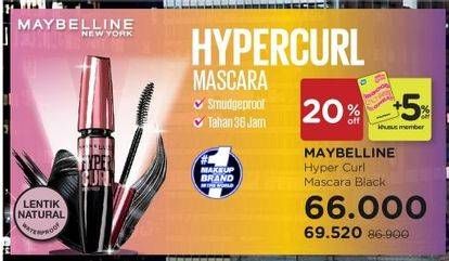 Promo Harga MAYBELLINE Hypercurl Volum Express 9 ml - Watsons