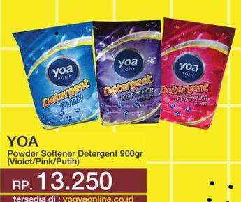 Promo Harga YOA Detergent Pink, Putih, Violet 900 gr - Yogya
