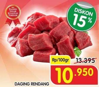 Promo Harga Daging Rendang Sapi per 100 gr - Superindo