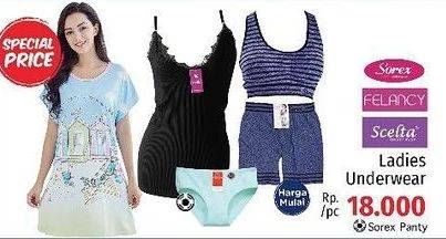 Promo Harga SOREX/FELANCY/SCELTA Ladies Underwear  - LotteMart
