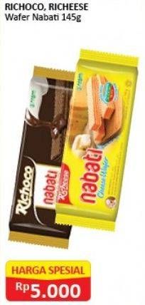 Promo Harga NABATI Wafer Chocolate, Cheese 145 gr - Alfamart