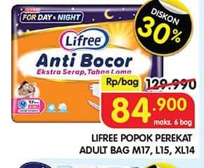 Lifree Popok Perekat Menyerap dan Kering