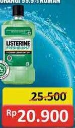Promo Harga LISTERINE Mouthwash Antiseptic Fresh Burst 500 ml - Alfamidi