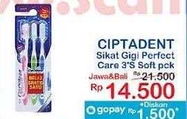 Promo Harga Ciptadent Sikat Gigi Perfect Care Soft 3 pcs - Indomaret