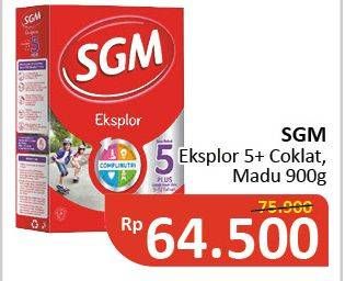 Promo Harga SGM Eksplor 5+ Susu Pertumbuhan Coklat, Madu 900 gr - Alfamidi