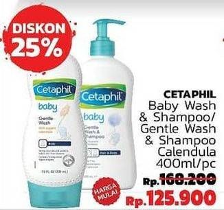 Promo Harga CETAPHIL Baby Gentle Wash & Shampoo Organic Calendula 400 ml - LotteMart