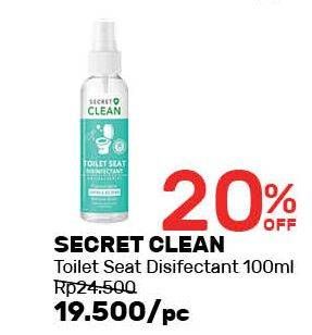 Promo Harga SECRET CLEAN Spray Hygiene 100 ml - Guardian