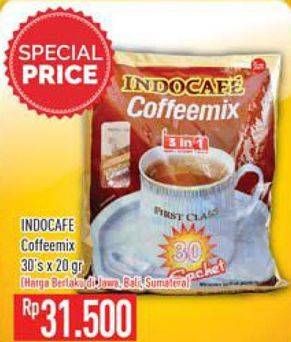 Promo Harga Indocafe Coffeemix per 30 sachet 20 gr - Hypermart