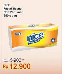 Promo Harga NICE Facial Tissue Non Perfumed 250 pcs - Indomaret