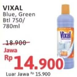 Promo Harga Vixal Pembersih Porselen Blue Extra Kuat, Green Kuat Harum 780 ml - Alfamidi