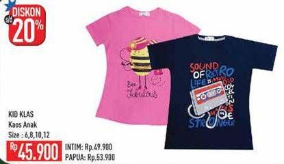 Promo Harga KID KLAS Girl Tshirt SS  - Hypermart