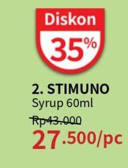 Promo Harga Stimuno Restores Immunes Syrup 60 ml - Guardian