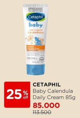 Promo Harga Cetaphil Baby With Organic Calendula Diaper Cream 70 gr - Watsons