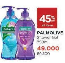 Promo Harga PALMOLIVE Shower Gel Aroma Sensation Mineral Massage, Aroma Therapy Absolute Relax 750 ml - Watsons