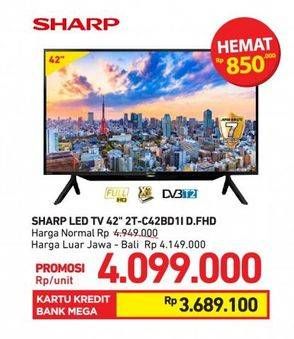 Promo Harga SHARP 2T-C42BD1i | LED TV 42"  - Carrefour